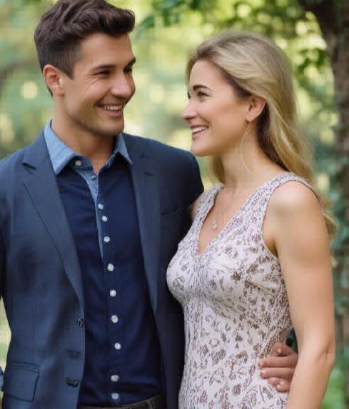 Atrakcyjna dojrzała kobieta z młodszym partnerem